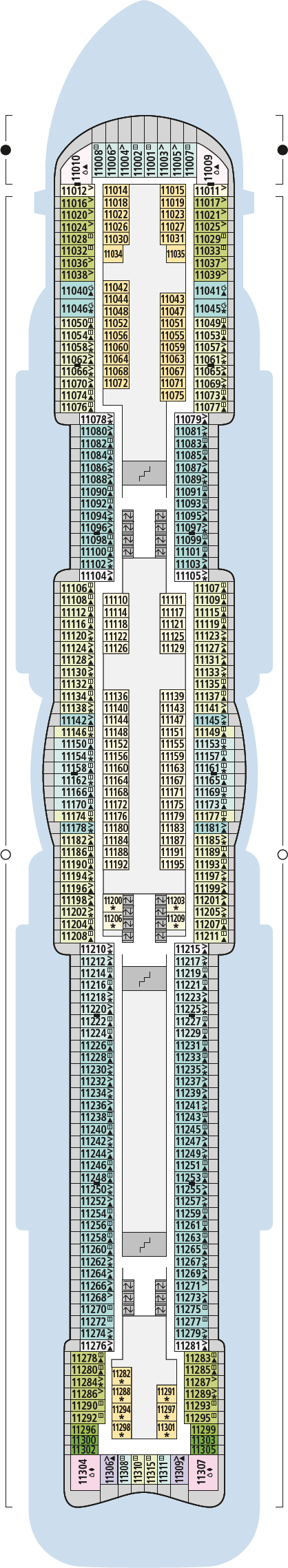 AIDAcosma - AIDA Cruises - Deck 11 (Deck 11)