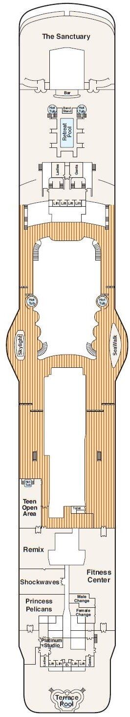 Regal Princess - Princess Cruises - Deck 17 (Sun)