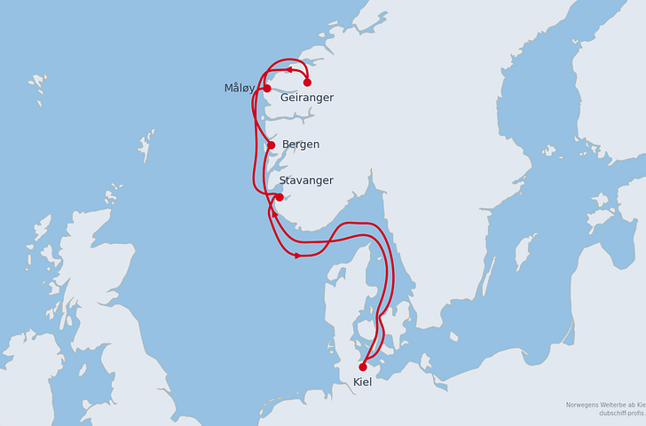Impression zu Sommer 2027 - AIDAnova - Norwegens Welterbe