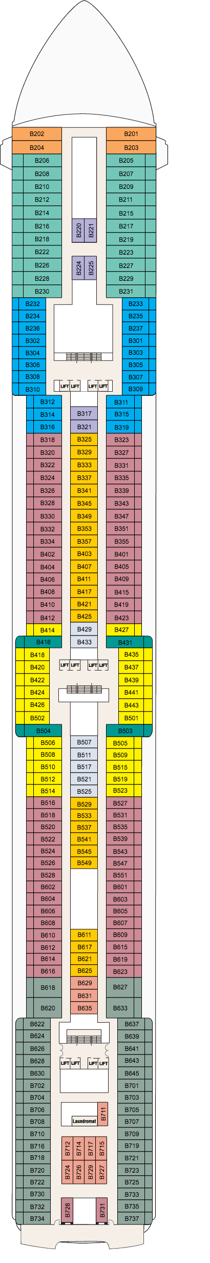 Coral Princess - Princess Cruises - Deck 11 (Baja)