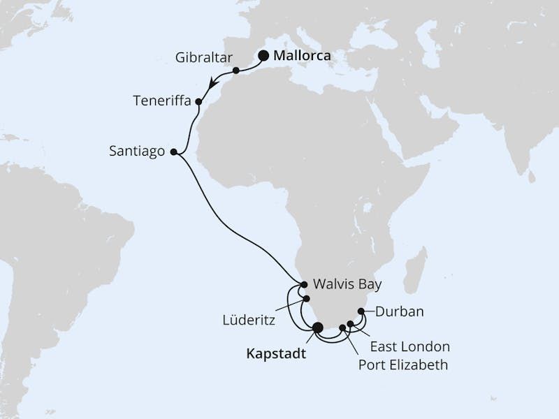 Von Mallorca über Namibia nach Kapstadt 3
