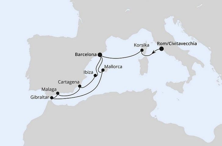 Impression zu Sommer 2026 Besttarif - AIDAcosma - Spanien, Frankreich & Gibraltar