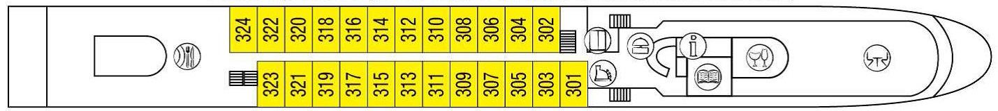 PRINZESSIN SISI - Ohne Reederei - OBERDECK