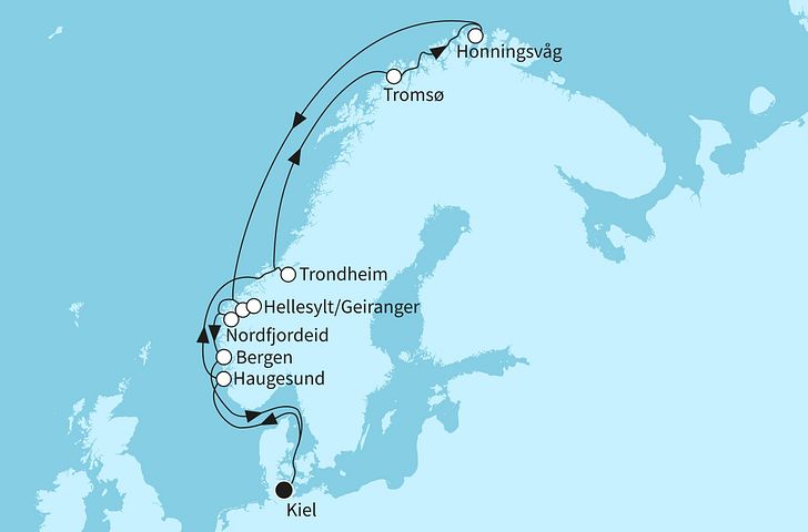 Impression zu Angebot der Woche - Mein Schiff Relax - Weiße Nächte in Norwegens Fjordwelten