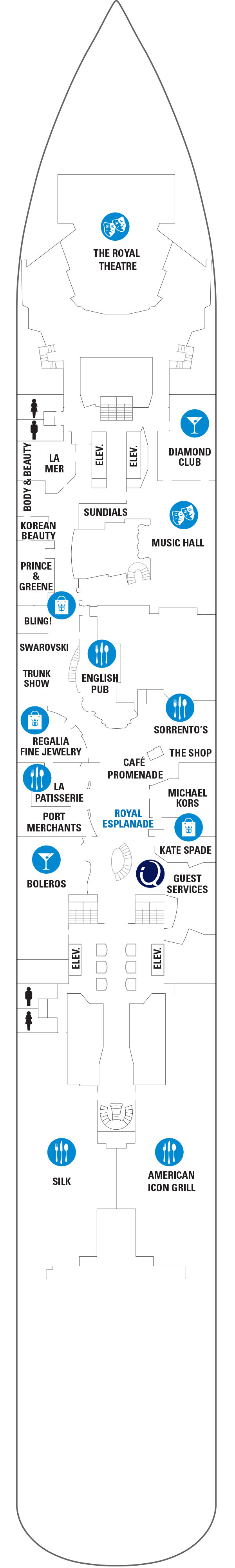 Ovation of the Seas - Royal Caribbean International - Deck 4