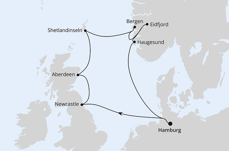 Impressionn zu AIDA Angebot der Woche - AIDAsol - Großbritannien & Norwegen All Inclusive