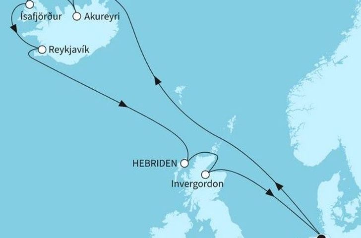 Impression zu Sommer 2027 - Mein Schiff 2 oder Mein Schiff 3 - Islands Naturwunder