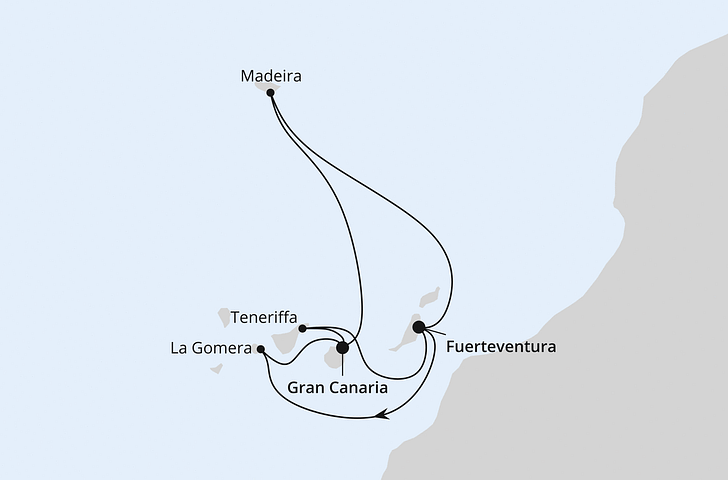 Impression zu AIDA Weihnachten & Silvester 2026/27 - AIDAblu - Kanaren intensiv