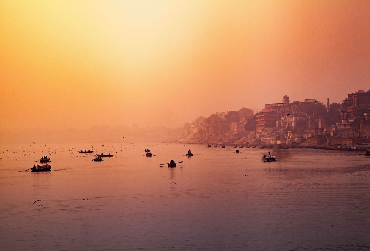 Der Ganges bei Varanasi, Indien