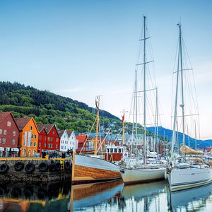 Bergen Hafen Norwegen 