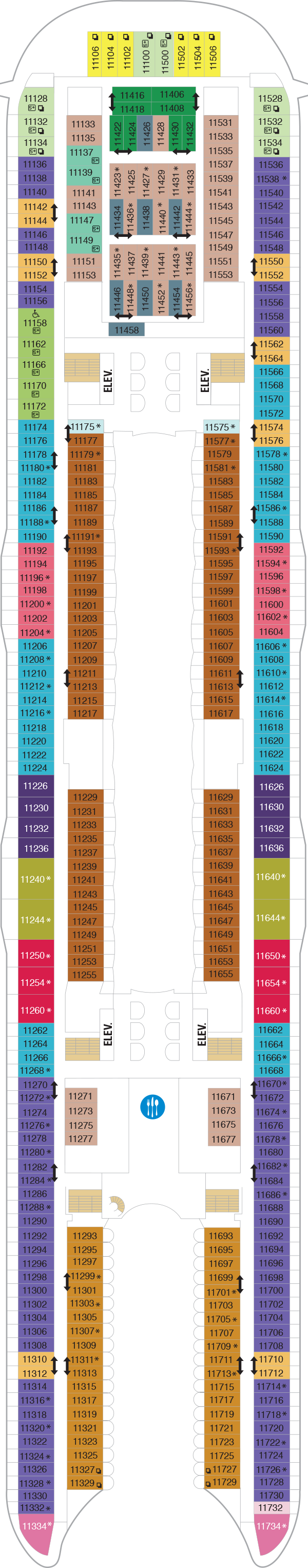 Symphony of the Seas - Royal Caribbean International - Deck 11 (Deck 11)