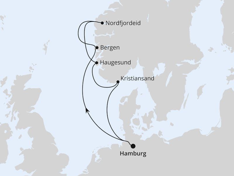 Norwegen ab Hamburg