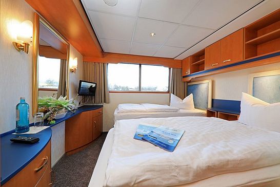 MS Sans Souci - Plantours Flusskreuzfahrten - Kategorie 2, Zweibett außen (SK02)