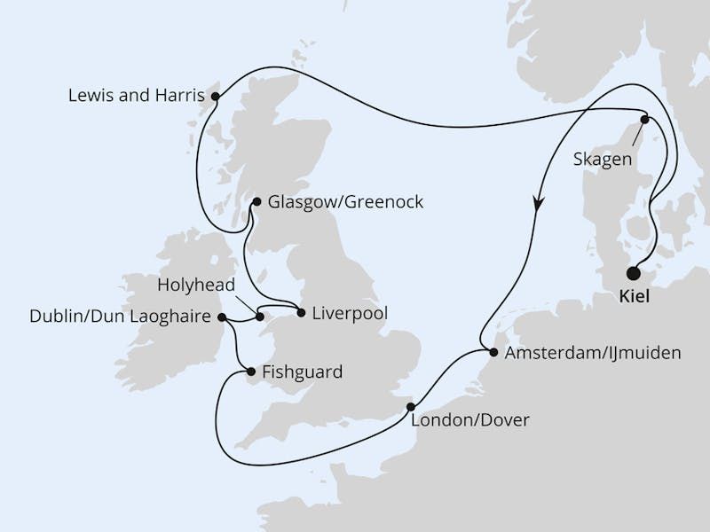 Großbritannien & Irland ab Kiel