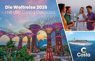 weltreise 2026 mit der costa deliziosa
