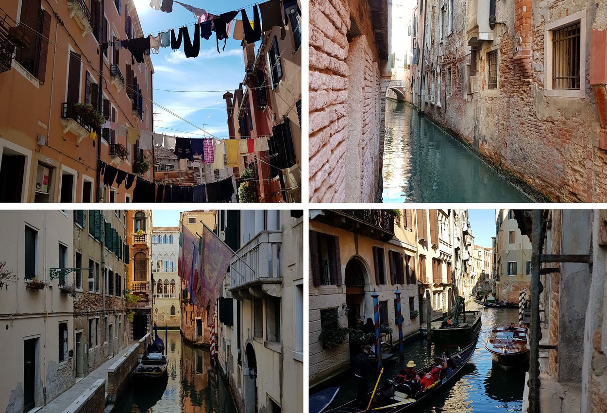 Typisches Treiben in der Lagune