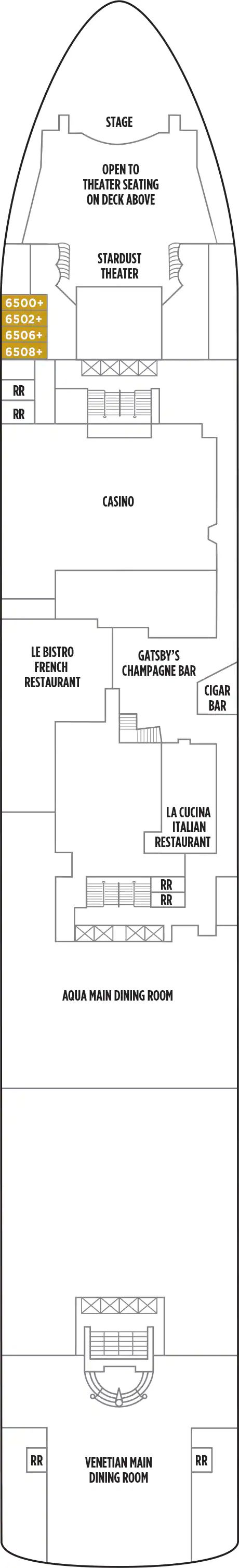 Norwegian Dawn - Norwegian Cruise Line - Deck 6 (Deck 06)
