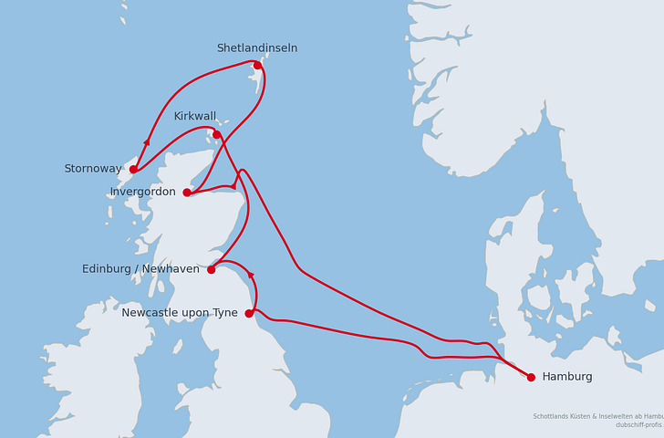 Impression zu AIDA Sommer 2028 - AIDAbella - Schottlands Küsten & Inselwelten