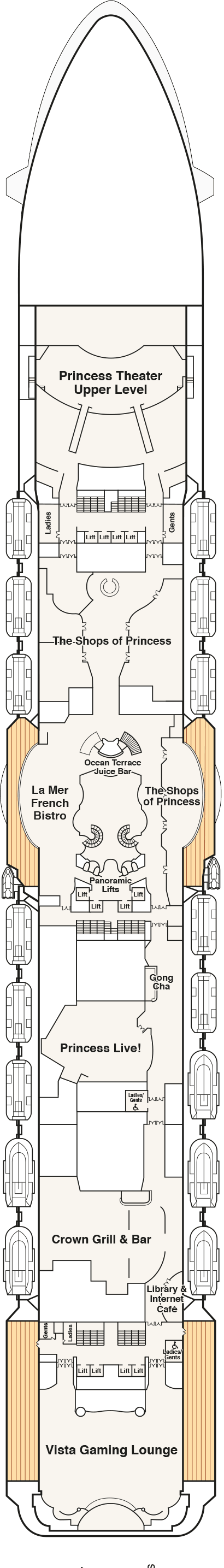 Majestic Princess - Princess Cruises - Deck 7 (Promenade)