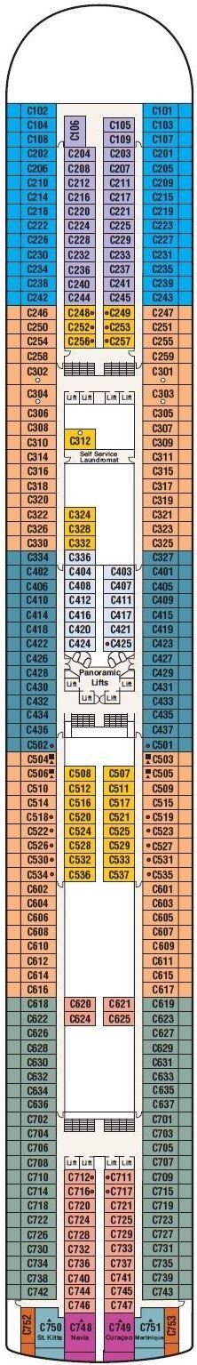 Caribbean Princess - Princess Cruises - Deck 10 (Caribe)