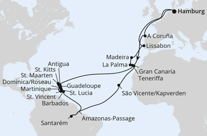 Impression zu AIDA Winter 2027/2028 - AIDAmar - Große Winterpause Karibik mit Amazonas