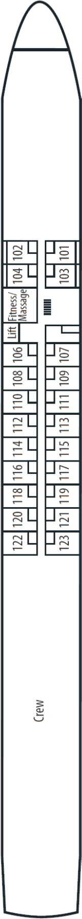 MS VistaStar - 1AVista - Deck 1 (Hauptdeck)