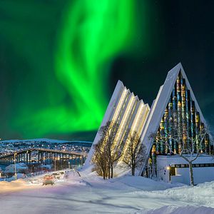 Eismeer Kathedrale Tromso Norwegen