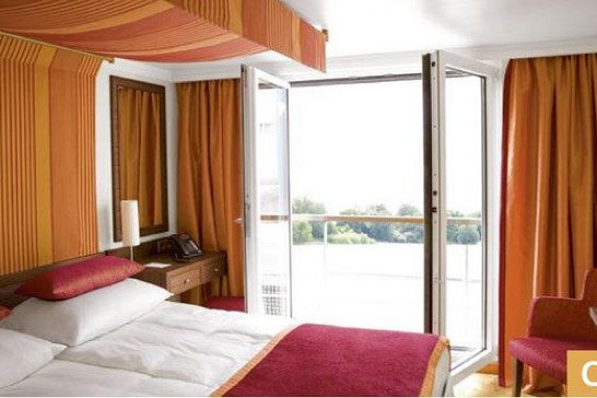 A-ROSA BRAVA - A-ROSA - 2-Bett-Außenkabine mit französischem Balkon, Kategorie D (D)