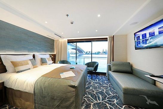 MS Anna Katharina - Phoenix Flusskreuzfahrten - Dreibett außen mit frz. Balkon Saturndeck (A)