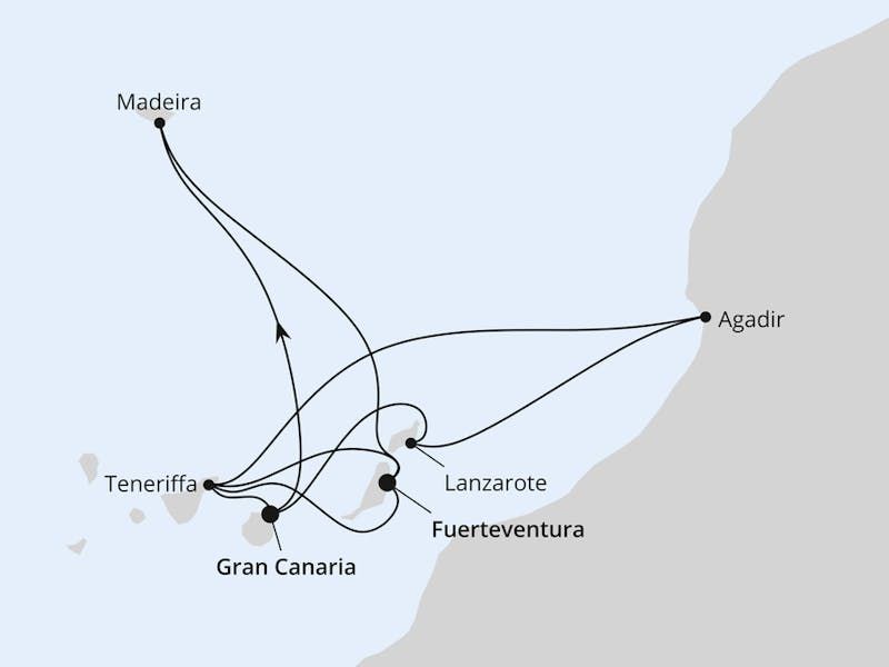 Kanaren, Madeira & Marokko