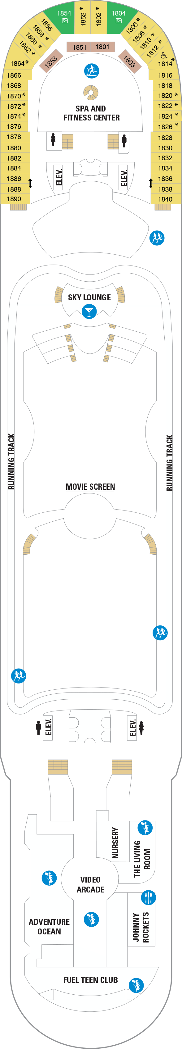 Independence of the Seas - Royal Caribbean International - Deck 12 (Deck 12)
