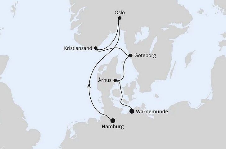 Impression zu Winter 2025/26 - AIDAdiva oder AIDAbella - Kurzreise nach Skandinavien