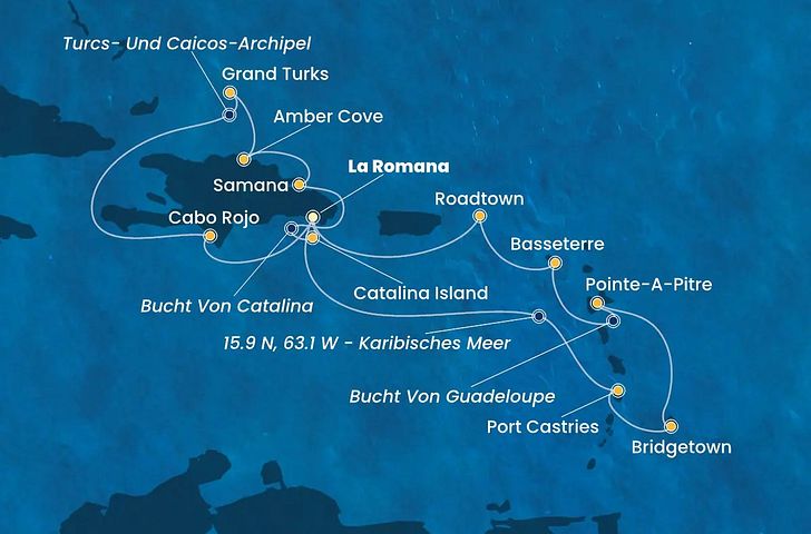 Impressionn zu Costa Bella Vita - Costa Pacifica - Karibische Inselträume