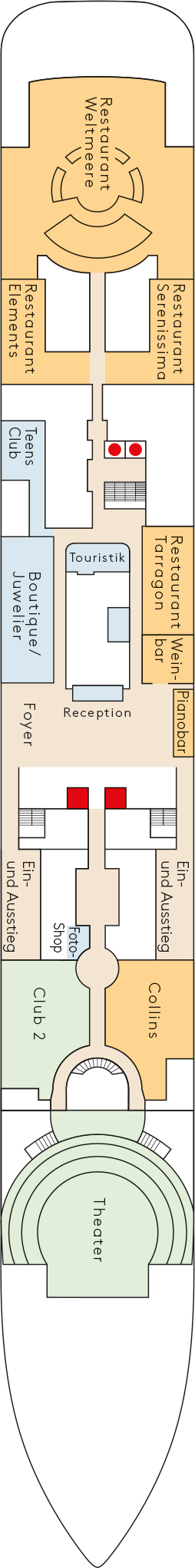 MS Europa 2 - Hapag-Lloyd Cruises - Deck 4 (Deck 4)