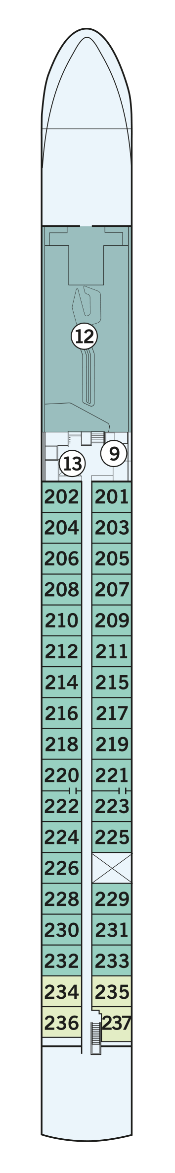 MS Amadeus Nova - Amadeus Flusskreuzfahrten - Deck 2 (Strauss-Deck)