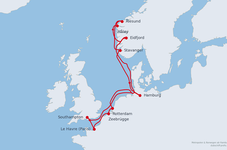 Impression zu AIDA Last Minute - Metropolen & Norwegen