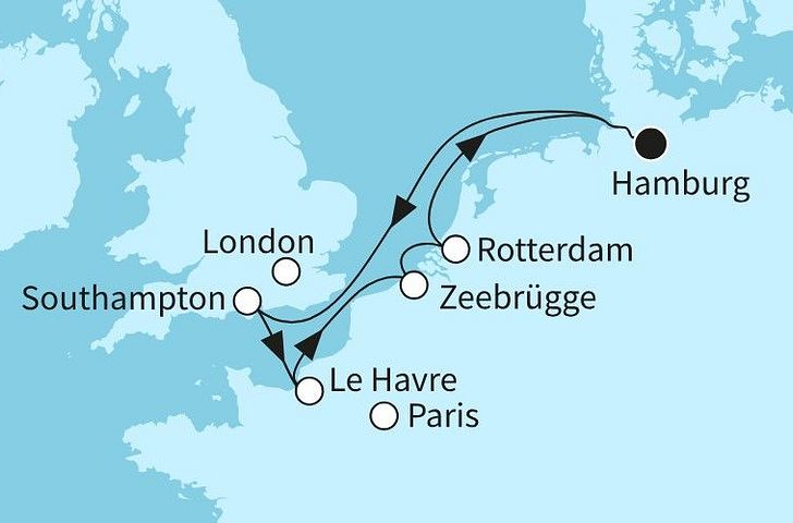 Angebot der Woche - Mein Schiff Relax - Westeuropas Vielfalt