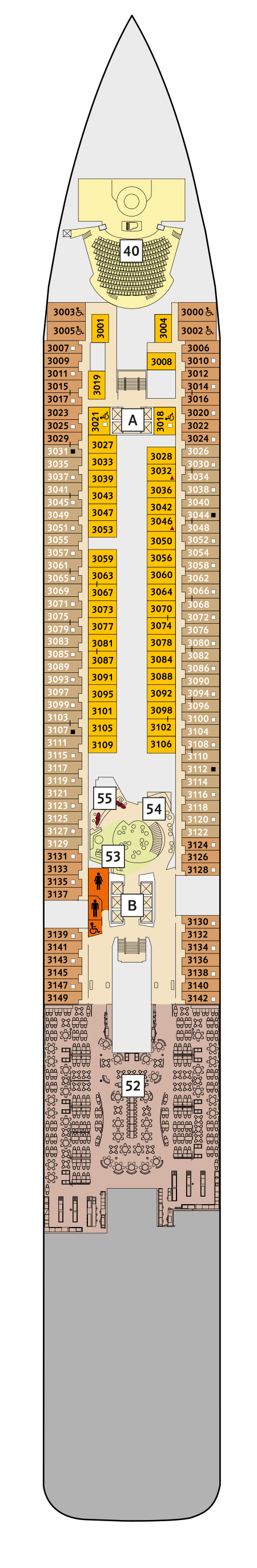 Mein Schiff 1 - TUI Cruises - Deck 3 (Atlantik)