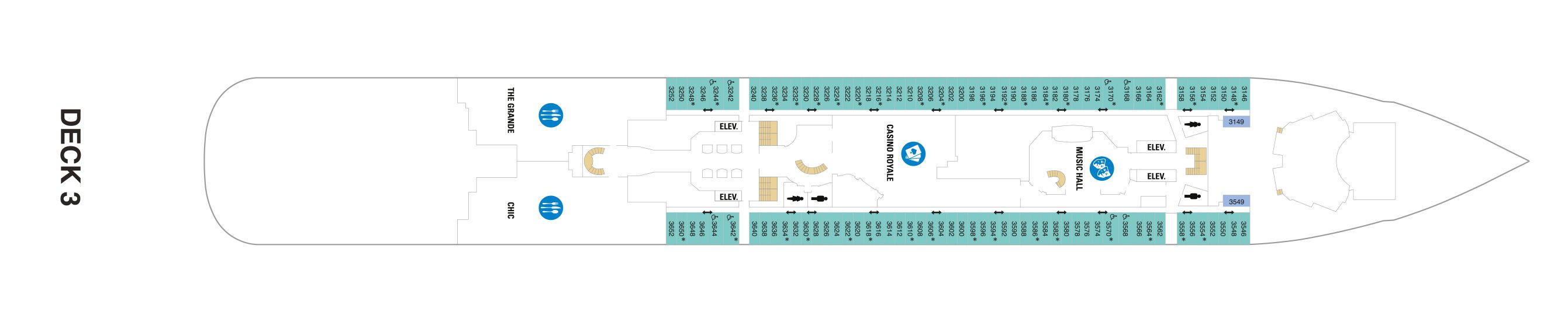 Anthem of the Seas Deck 3