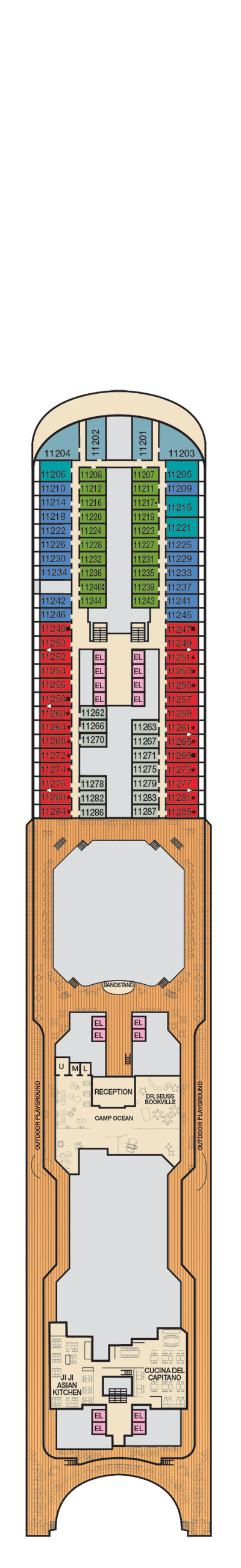 Carnival Horizon - Carnival Cruise Line - Deck 11 (Sun)