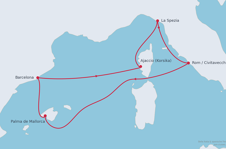 Impression zu Mein Schiff InTUItion Suiten- Mein Schiff Flow -  Bella Italia & spanische Fiesta