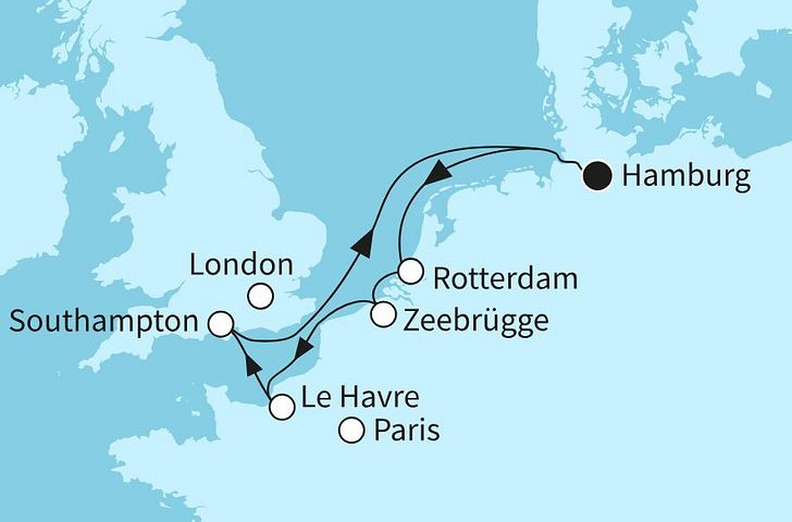 Impressionn zu Mein Schiff Mailights - Westeuropas Vielfalt