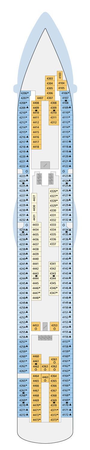 AIDAbella - AIDA Cruises - Deck 4 (Deck 4)