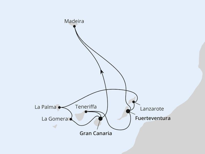 Große Kanaren-Rundreise & Madeira