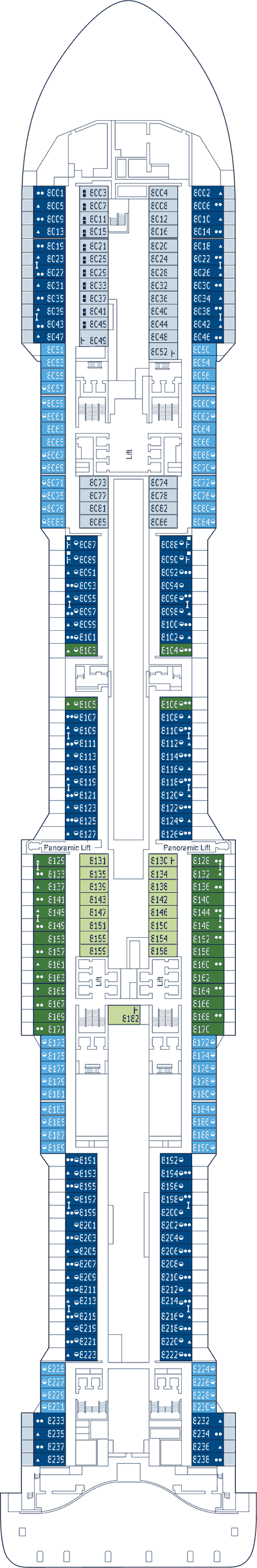 MSC Bellissima - MSC Cruises - Deck 8 (Musica)