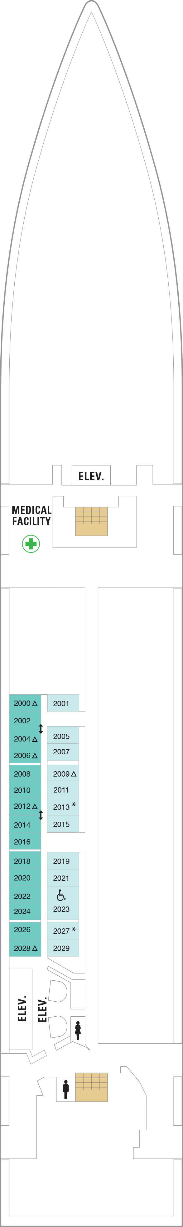 Brilliance of the Seas - Royal Caribbean International - Deck 2 (Deck 2)