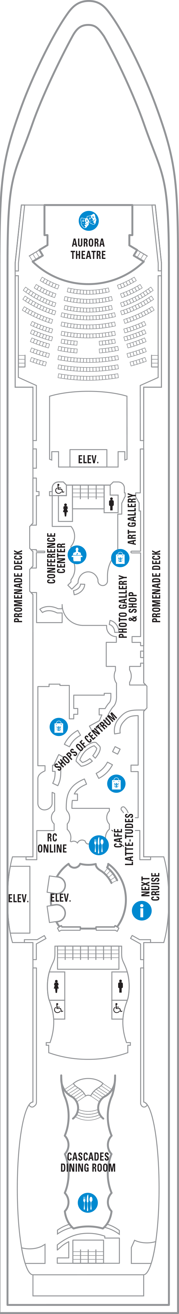 Radiance of the Seas - Royal Caribbean International - Deck 5