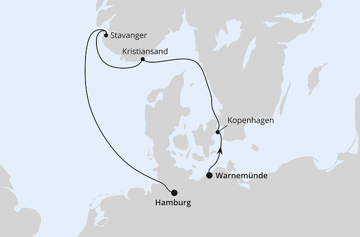 Impression zu Sommer 2027 - Kurzreise Norwegen & Dänemark ab Warnemünde