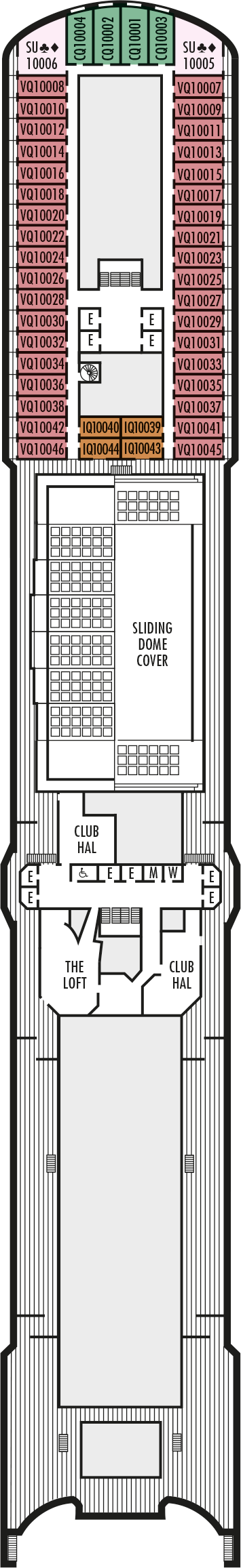 MS Eurodam - Holland America Line - Deck 10 (Panorama)