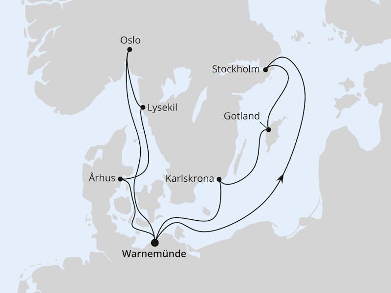 Städte der Ostsee ab Warnemünde 2